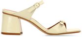 Sacha - Dames - Gele lakleren sandalen met hak - Maat 37