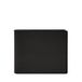 Fossil Derrick RFID-blokkerende lederen dubbelgevouwen portemonnee met flip-ID-venster voor heren, Zwart, One Size