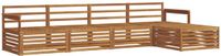 vidaXL - Bank loungeset - 5 zitplekken - Naturel - Acacia hout