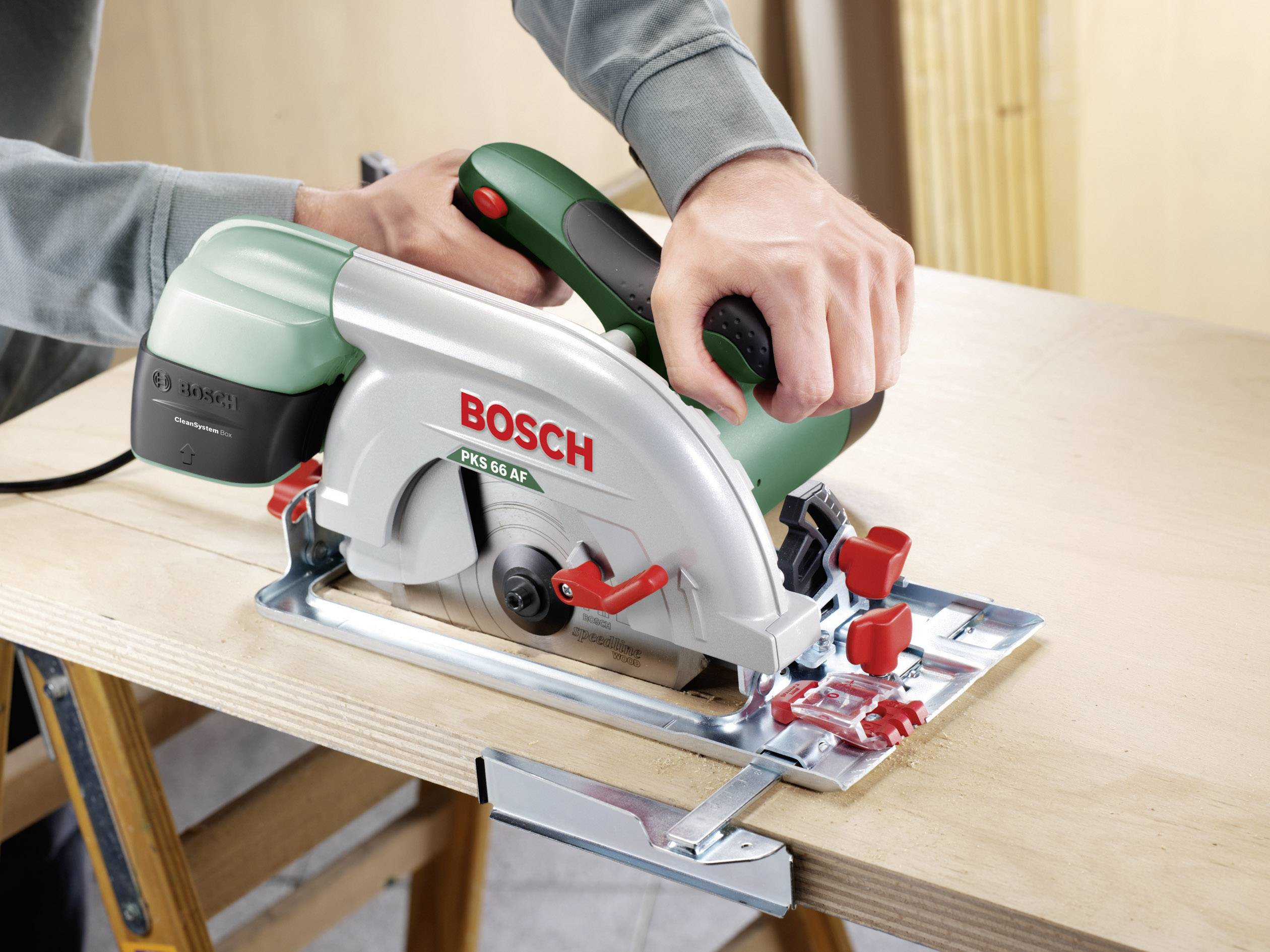 Bosch PKS 66 AF Cirkelzaag - 1600W - Incl. Geleiderail