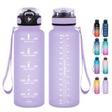 Grsta Drinkfles, 1,5 liter, met rietje, BPA-vrij, sportfles, lekvrij, waterfles voor fitness, fiets, gym, camping en school