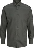JACK & JONES Jprblaparker Shirt L/S Noos heren, donkergrijs gemêleerd, L