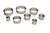 Gobel 40 mm, roestvrij staal, rond, deeguitsteker, 3 stuks