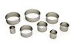 Gobel 40 mm, roestvrij staal, rond, deeguitsteker, 3 stuks