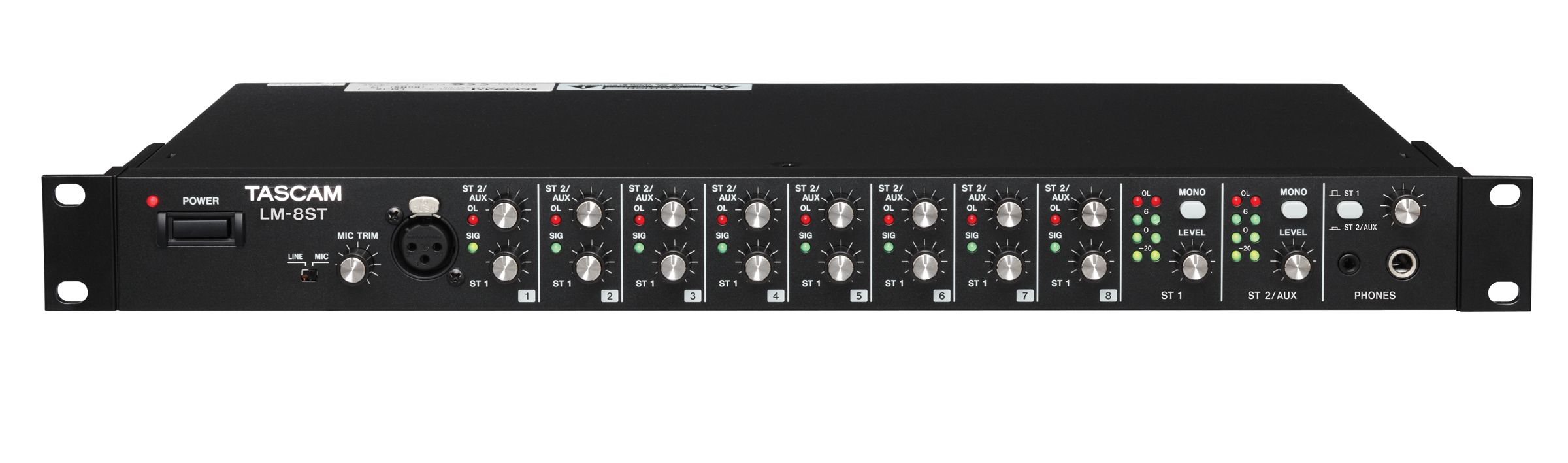 TASCAM LM-8ST - Mengpaneel - Zwart