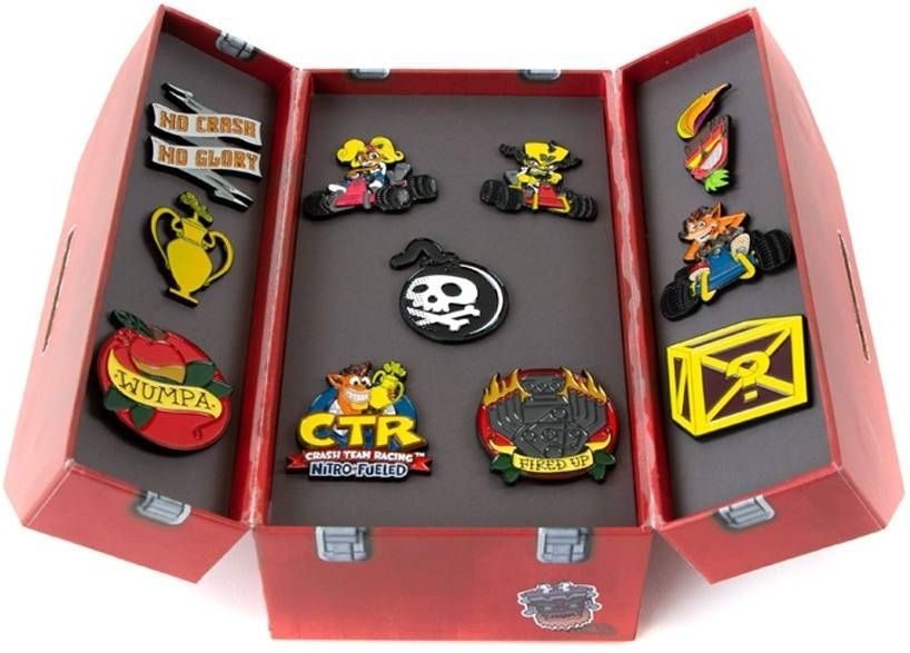 Numskull Crash Team Racing Nitro-Fueled - Toolbox Pin Badge Set