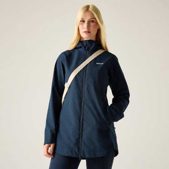 REGATTA Polska Natalina waterdichte jas met capuchon voor dames - Blauw - Maat 48