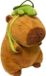 Capybara Peluche 50 cm - Animal en peluche avec tortue sur le dos