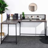Famanu Wan GmbH Bureau – L-vormig – Hout – Eik – 120x100x75 cm