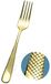 Champagne Set van 6 Gouden Inox Tafelvorken