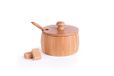 Excelsa Eco Living Kaas-/suikerpot met lepel, bamboe, bruin, inhoud 225 ml