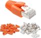 20 pièces connecteur RJ45 Cat 7 Métal blindé
