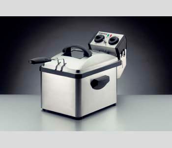 Rommelsbacher FRP 2135/E - Friteuse - 3.5 liter - 2100 watt - Zwart/RVS