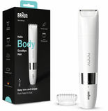 Braun Body BS1000 Mini Trimmer - Elektrische Ontharing voor Vrouwen en Mannen - Wit