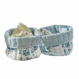 LOBERON Mand set van 2 Emilie blauw/crème