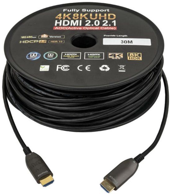 DAP HDMI 2.1 AOC 8K Fiber Optic Cable 30m