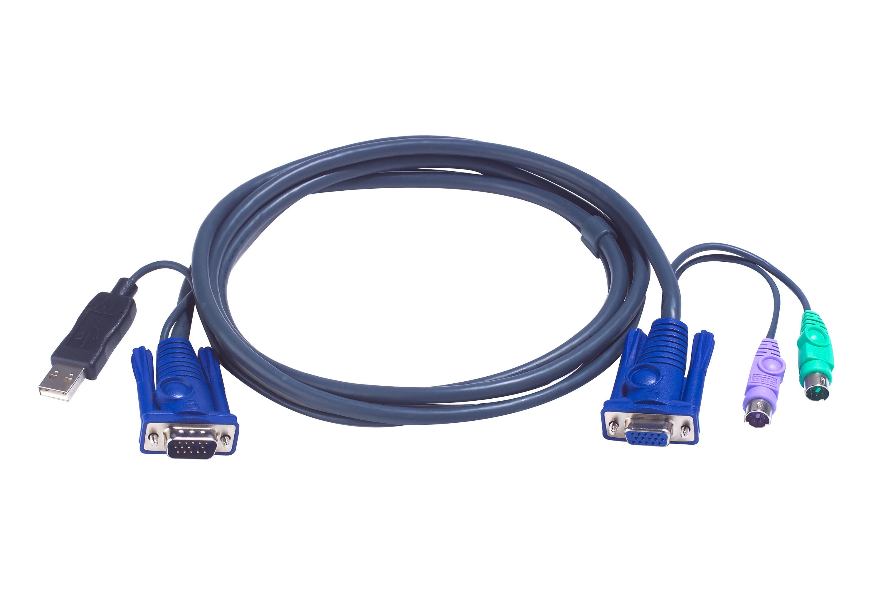ATEN 2L-5503UP KVM-kabel - 3 m - Zwart