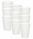 Merkloos / Sans marque Haza-Witbaard Feest bekertjes karton - wit - 24x stuks - 256 ml - Wegwerpbekertjes