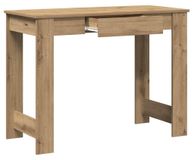 Solidchoice - Bureau Artisan Chêne avec Grand Plateau pour Bureau