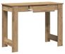 Solidchoice - Bureau Artisan Chêne avec Grand Plateau pour Bureau