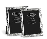Edzard Set van 2 verzilverde fotolijsten, 13 x 18 cm