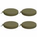 vidaXL - Coussin d'assise - SOEST - 4 pièces - 100% Polyester - Vert olive - Ø 35 x 7 cm