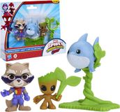 Hasbro Marvel Spidey and His Amazing Friends - Rescue-Webs Marvel's Rocket Groot en Jeff the Land Shark