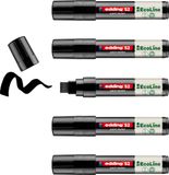 edding 52 EcoLine lakmarker op waterbasis zwart 5 stuks