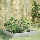 vidaXL Jardinière surélevée 100x100x26 cm acier inoxydable
