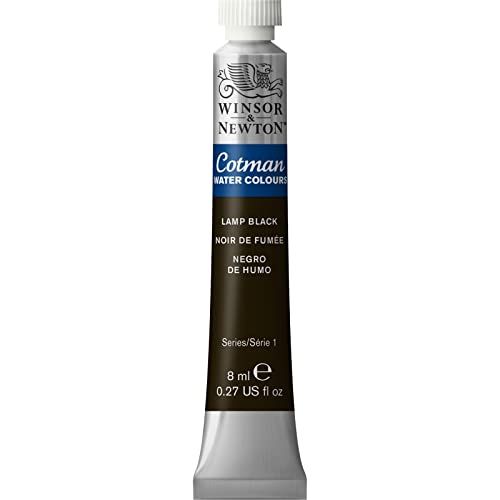 Winsor & Newton 8840101 Cotman Watercolour Paint Studio Aquarellen, levendige kleuren van hoge kwaliteit met zeer goede verwerkingseigenschappen, tube van 8 ml - lamp