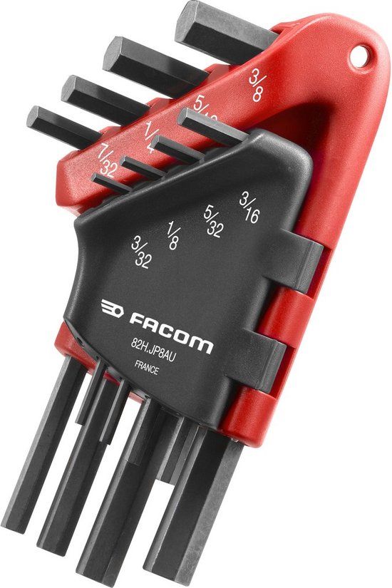 FACOM Pensleutelset, 6 kt, 9 tlang, in klaphouder, 1 stuk, 82H.JP8AU