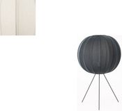Made By Hand Knit - Lampe sur pied - blanc perle - de taille moyenne - Ø 60 cm