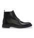 BOSS Bottines basses en cuir noir Calev