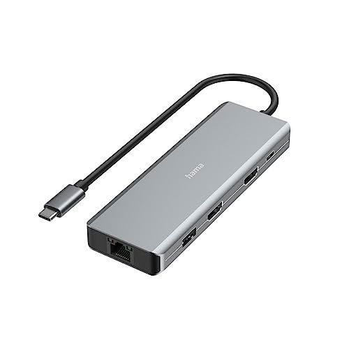 Hama Connect2Media 9 Port USB 3.2 Gen 1-Hub (USB 3.0) met snellade-port, met USB-C stekker, Ultra