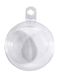 Rayher Plastic ballen, deelbaar, diameter 12 cm, set van 4 stuks, transparant