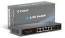 Merkloos Ethernet switch 2,5g - 5 poorten 2,5 Gbps - 2 x 10G Sfp+ uplink - Metalen behuizing