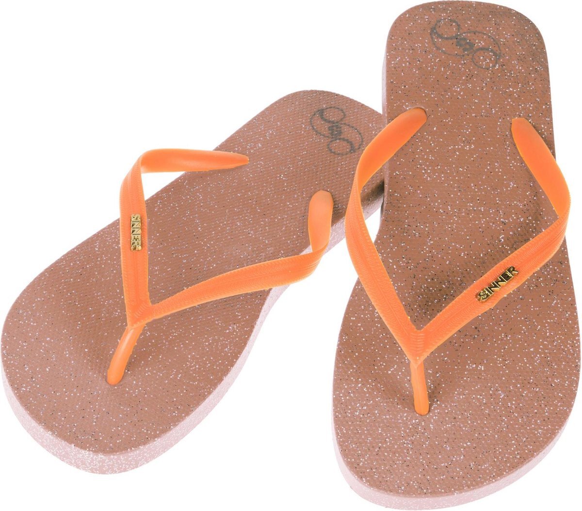 Sinner Padank Dames Slippers - Bruin/Oranje - Maat 36