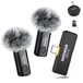 NEEWER Draadloze lavaliermicrofoon, 1 x USB-C-ontvanger met OTG-adapter en 2 x omnidirectionele condensatorzender met ruisonderdrukking, compatibel met iPhone 16 Pro Max S24 Ultra, KM23