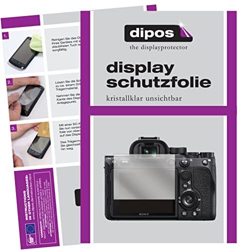 dipos I 2X beschermfolie helder compatibel met Sony Alpha 7 IV folie displaybeschermfolie