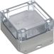 TRU COMPONENTS 6U07111106639 TC-13865292 Boîtier industriel 136,5 x 106,5 x 60,1 Polycarbonate Gris clair, Transparent 1 pièce(s)