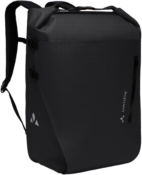 VAUDE Proof Transformer 26 Rugzak Fietstas Zwart Waterdicht 26L Afneembaar PFC-vrij