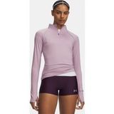 Under Armour Velociti Half Zip Hardloopshirt Dames - mauve, Maat L