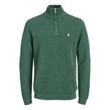 JACK & JONES PREMIUM katoenen regular fit gebreide trui - pineneedle