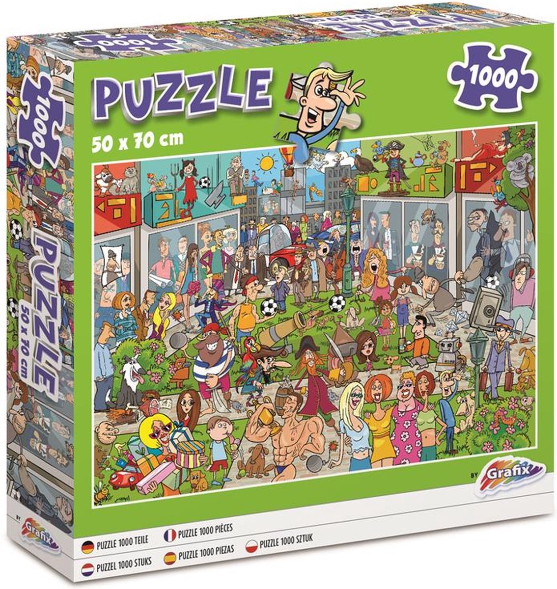 Grafix Comic Puzzel Winkelcentrum 1000