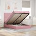 Prolenta Maison Exclusive - Ottomaans bedframe met matrassen, roze, 140x200 cm, fluweel