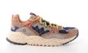 Flower Mountain sneaker Yamabushi suède et textile brun gris bleu