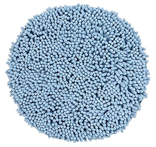 PANA Chenille badmat rond lichtblauw Ø 56 cm