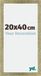 Your Decoration - Cadre photo 20x40 cm - MDF - Or antique - Mura