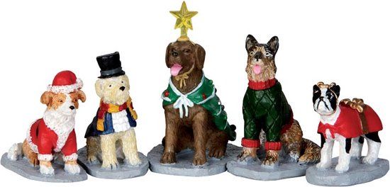 Lemax - Costumed Canines - Set Of 5