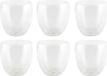 Bellatio Design Luxe dubbelwandige theeglazen - 6x stuks - 200 ml